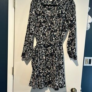 Gap moody print shirt dress